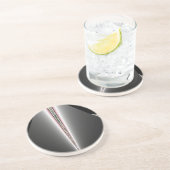 Silver Cone met verf Zandsteen Onderzetter (Zijkant)