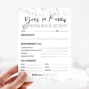 Silver Confetti 2023 Jaar in Review Reflecties