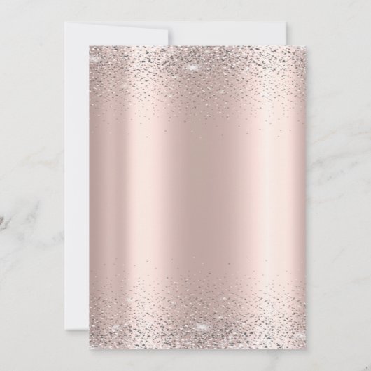 Silver Confetti Balloons Roos Gold Pensioen Kaart (Achterkant)