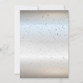 Silver Confetti Balloons Roos Gold Quinceañera Kaart (Achterkant)