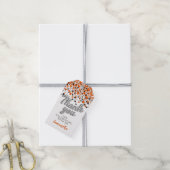 Silver Confetti Cadeau Labels Cadeaulabel (Met Touw)