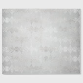 Silver Confetti Diamond Cut Glitter Glam Vip Cadeaupapier (Vlak)