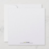 Silver Confetti Dinner Party Invitation Kaart (Achterkant)
