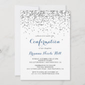 Silver Confetti-minimalistische bevestiging Kaart (Voorkant)