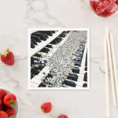 Silver Confetti Piano Keys Servet (Insitu)