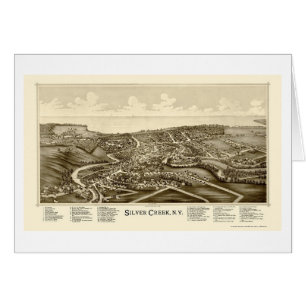 Silver Creek, NY Panoramic Map - 1892