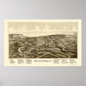 Silver Creek, NY Panoramic Map - 1892 Poster (Voorkant)