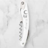 Silver Crescent Moon Feathers Thunder_Cove Kurkentrekker (Voorkant)