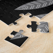 Silver Crescent Moon Feathers Thunder_Cove Legpuzzel (Zijkant)