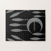 Silver Crescent Moon Feathers Thunder_Cove Legpuzzel (Horizontaal)