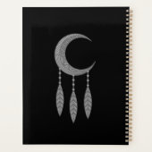 Silver Crescent Moon Feathers Thunder_Cove Planner (Achterkant)