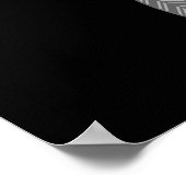 Silver Crescent Moon Feathers Thunder_Cove Poster (Hoek)