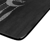 Silver Crescent Moon Feathers Thunder_Cove Snijplank (Hoek)