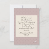 Silver Cross - Bedankt (Achterkant)