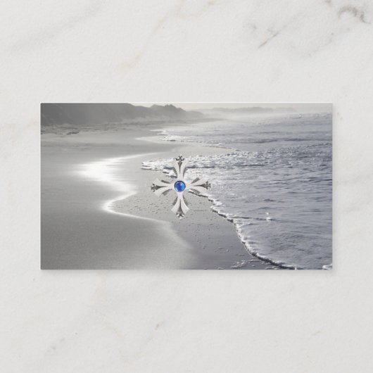 Silver Cross en Gem Visitekaartje (Achterkant)