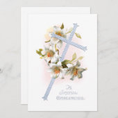  Silver Cross- en Paaslilies Feestdagenkaart (Voorkant / Achterkant)