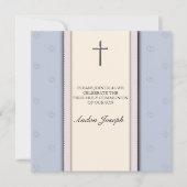 Silver Cross First Heilige Communauteit Uitnodigin Kaart (Voorkant)