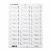 Silver Cross Glitter Religieuze Return Address Etiket (Full Sheet)
