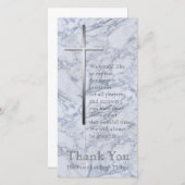Silver Cross Marble 2 Sympathie Hartelijk dank Bedankkaart (Voorkant / Achterkant)