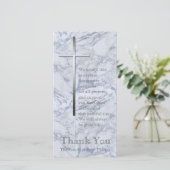 Silver Cross Marble 2 Sympathie Hartelijk dank Bedankkaart (Staand voorkant)