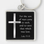 Silver Cross Son of Man Christelijk Sleutelhanger (Voorkant)