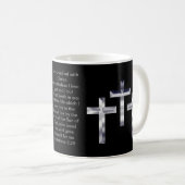 Silver Crosses op en scripture cover deze mok... Koffiemok (Voorkant rechts)