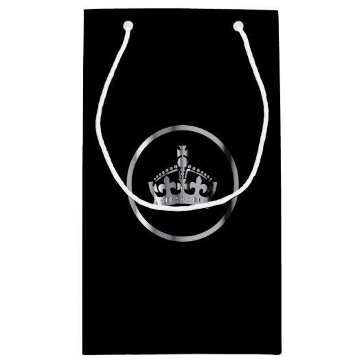 Silver Crown Emblem Klein Cadeauzakje (Achterkant)