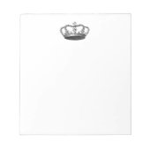 Silver Crown Gift Item dat je zelf aanpast Notitieblok (Voorkant)