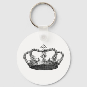 Silver Crown Gift Item dat je zelf aanpast Sleutelhanger