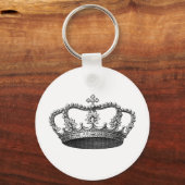 Silver Crown Gift Item dat je zelf aanpast Sleutelhanger (Voorkant)