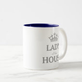 Silver Crown Lady van het Huis Tweekleurige Koffiemok (Voorkant rechts)