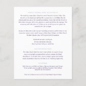 Silver crown monogram bruiloft gastinformatie (Achterkant)