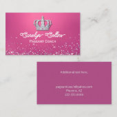 Silver Crown Pageant Coach Visitekaartje (Voorkant / Achterkant)