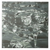 Silver Crumpled Foil Tegeltje (Voorkant)