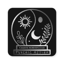 Silver Crystal Ball Psychic Medium Moon Sun