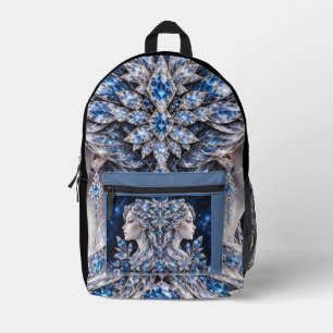 Silver Crystal Gemini Luxury Collection Bedrukte Rugzak