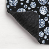 Silver Crystal Metallic Black Muismat (Hoek)