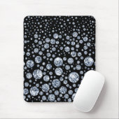 Silver Crystal Metallic Black Muismat (Met muis)