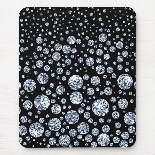 Silver Crystal Metallic Black Muismat (Voorkant)