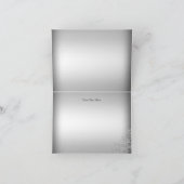 Silver Crystal Snowflake Season's Greetings Kaart (Binnen)