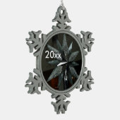 Silver Crystal Star Sneeuwvlok Ornament (Links)