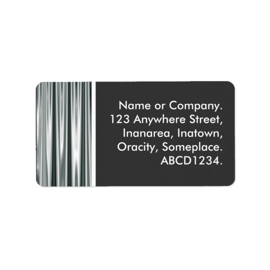 Silver Curtain Etiket (Voorkant)