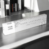 Silver Custom Logo Executive Professional Naambordje