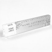 Silver Custom Logo Executive Professional Naambordje