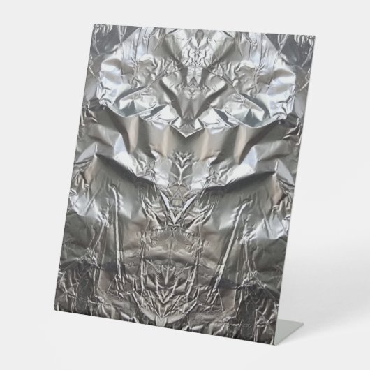 Silver Cyborg - by ID AD Art Gabi Zapf Reclamebord Met Voetstuk (Voorkant)