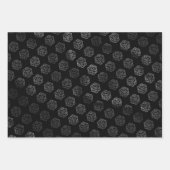 Silver D20 Critmas | PNP Tabletop Role Player Dice Inpakpapier Vel (Voorkant 3)