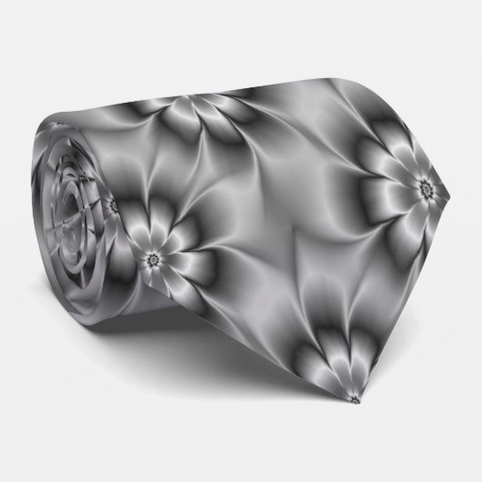 Silver Daisies Stropdas (Opgerold)