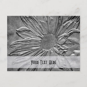 Silver Daisy Floral  Briefkaart