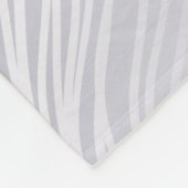 Silver  Damask Fleece Blanket Deken (Hoek)
