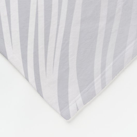 Silver  Damask Fleece Blanket Deken (Hoek)